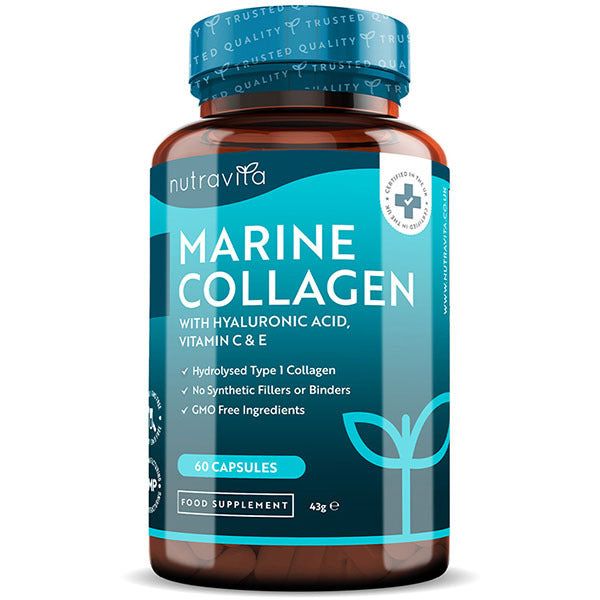 Nutravita Marine Collagen 1000mg with Hyaluronic Acid-60Caps