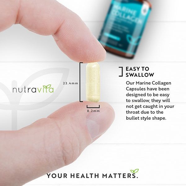 Nutravita Marine Collagen 1000mg with Hyaluronic Acid-60Caps