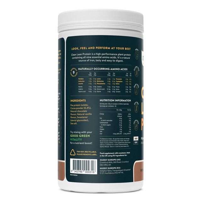 Nuzest Rich Chocolate Clean Lean Protein Powder 1kg