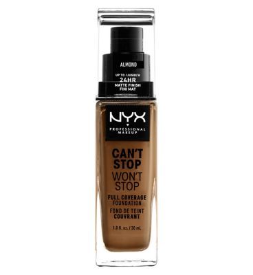 NYX Professional Makeup, Can't Stop Won't Stop Full Coverage Foundation ALMOND