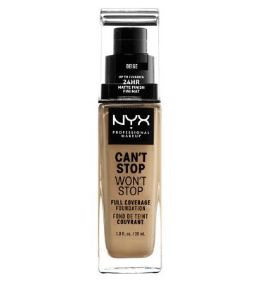 NYX Professional Makeup, Can't Stop Won't Stop Full Coverage Foundation BEIGE