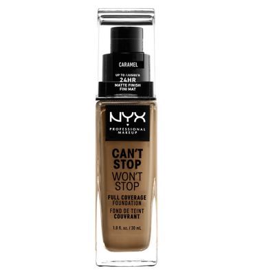 NYX Professional Makeup, Can't Stop Won't Stop Full Coverage Foundation CARAMEL