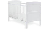 Obaby Grace Cot Bed with Mattress - White