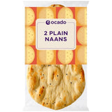 Ocado 2 Plain Naans 2 per pack