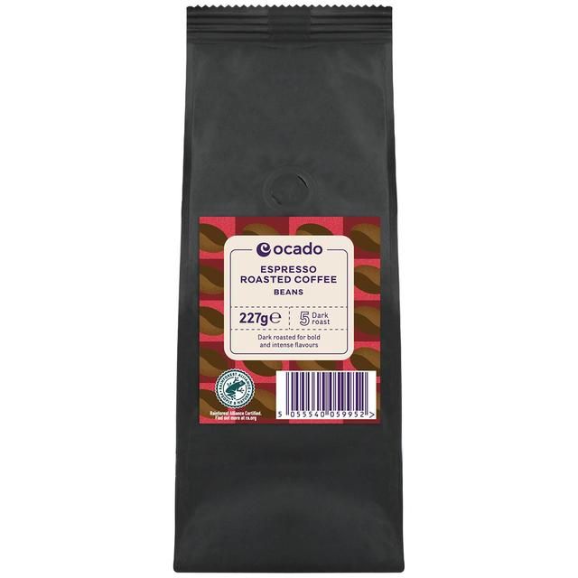 Ocado Espresso Roasted Coffee Beans 227g