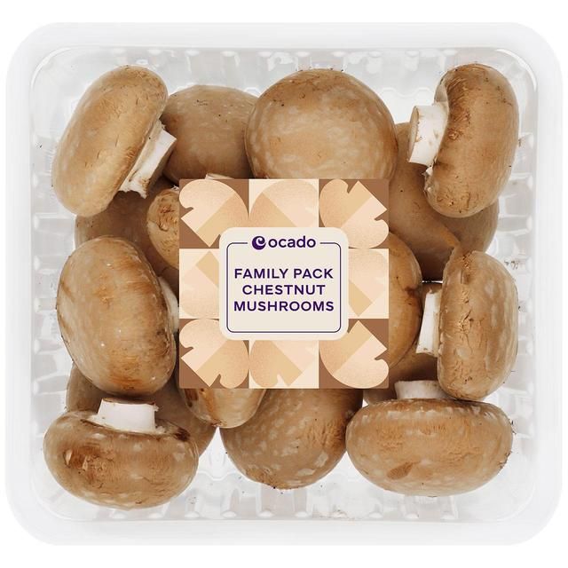 Ocado Family Pack Chestnut Mushrooms 485g