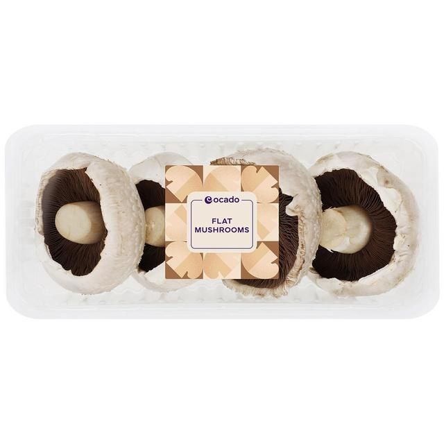 Ocado Flat Mushrooms (min 3) 250g