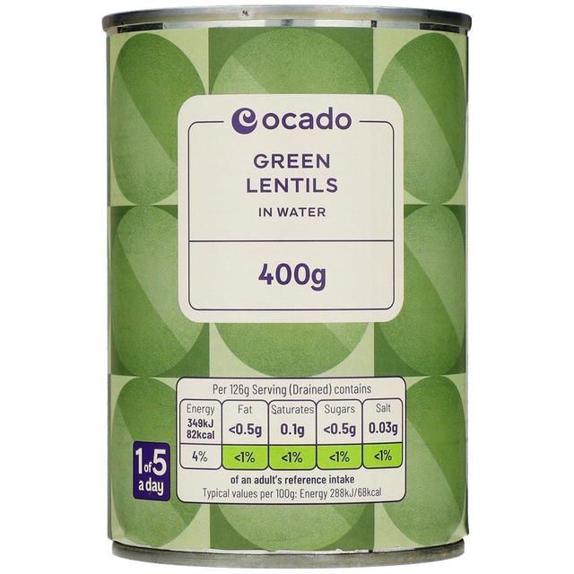 Ocado Green Lentils in Water 400g