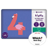 Ocado Kiddo Ultra-Dry Nappies Size 4 (7-14kg) 48 per pack