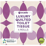 Ocado Luxury Quilted Toilet Tissue 4 per pack