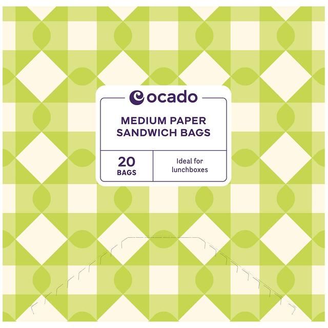 Ocado Medium Paper Sandwich Bags 20 per pack
