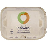 Ocado Organic Free Range Mixed Weight Eggs 6 per pack