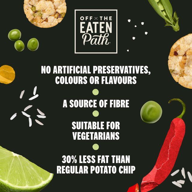 Off The Eaten Path Sour Cream Pea & Bean Sticks Sharing Bag Crisps 100g