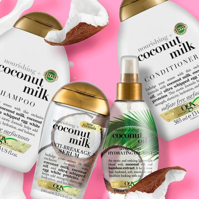 OGX Nourishing+ Coconut Milk pH Balanced Shampoo 385ml