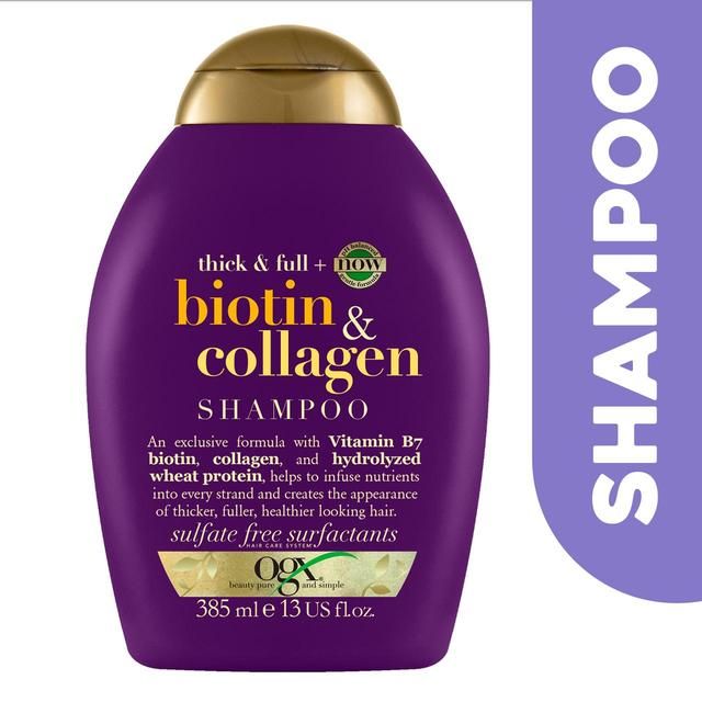 OGX Thick & Full+ Biotin & Collagen pH Balanced Shampoo 385ml
