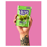 Olly's Olives Basil & Garlic Green Halkidiki Olives - The Connoisseur 50g