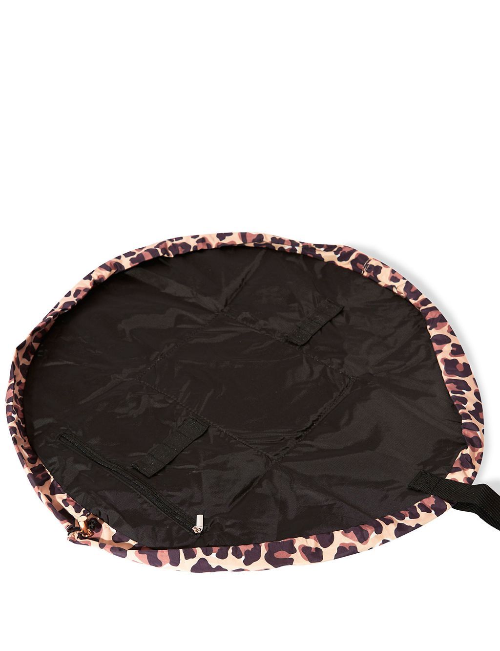 Open Flat Makeup Bag In Leopard Print