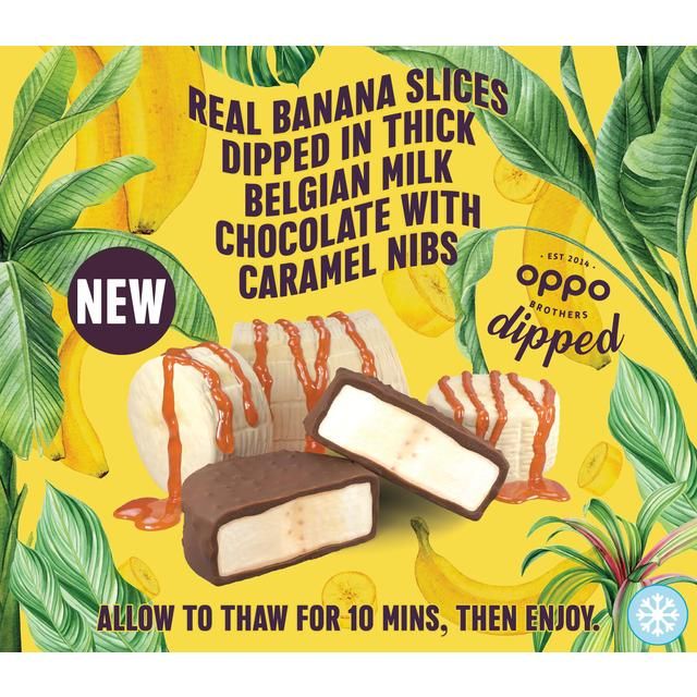 Oppo Brothers Dipped Banana & Caramel in Milk Chocolate 150g