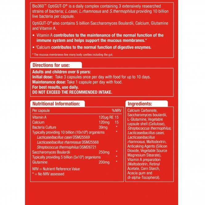 OptiGUT-D (10 Billion Bacteria)