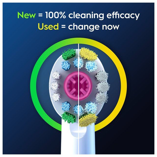 Oral-B 3DWhite Toothbrush Heads 4 per pack