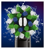 Oral-B CrossAction Toothbrush Head Black Edition with CleanMaximiser Technology, 4 Pack