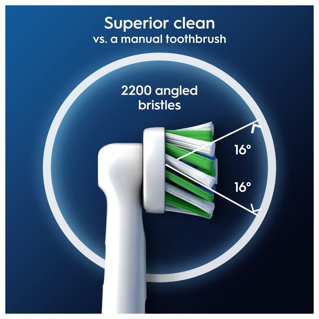 Oral-B CrossAction Toothbrush Heads - White 2 per pack