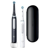 Oral-B iO 4 Black & White Electric Toothbrush Duo Pack + Travel Case 2 per pack