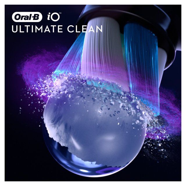 Oral-B iO Ultimate Clean Black Electric Toothbrush Heads 4 per pack