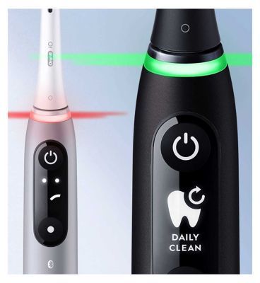 Oral-B iO6 Electric Toothbrush - Black Lava & Pink Sand Duo Pack