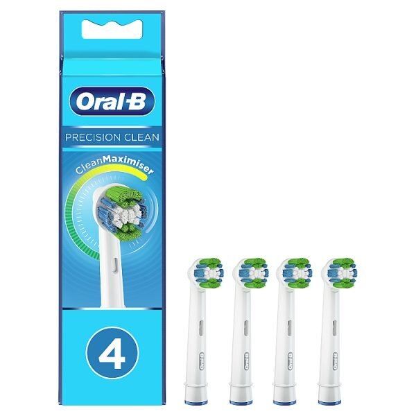 Oral-B Precision Clean Replacement Toothbrush Heads, 4 Pack