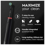 Oral-B Pro3 3500 Black Electric Toothbrush + Travel Case