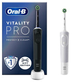 Oral-B Vitality PRO Black & white Electric Toothbrush Duo Pack 2 per pack