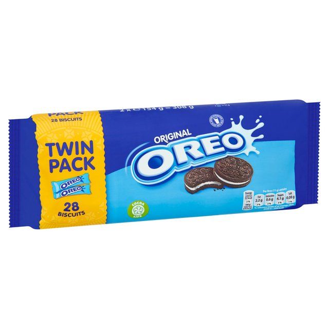 Oreo Chocolate Sandwich Biscuit Twin Pack 2 x 154g