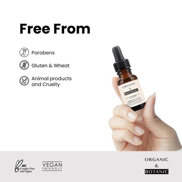 Organic & Botanic Madagascan Coconut Depuffing Eye Serum 15ml