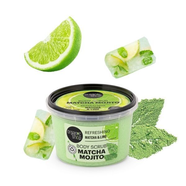Organic Shop Matcha Mojito Body Scrub Matcha & Lime 250ml