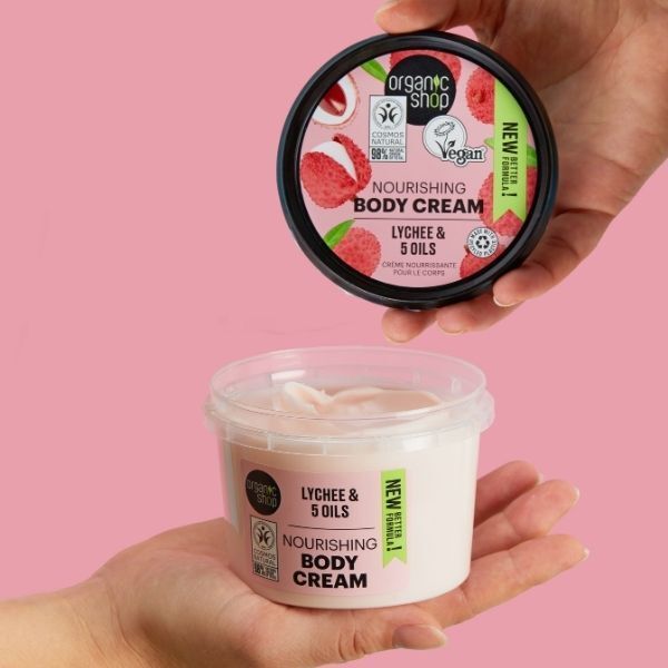 Organic Shop Nourishing Body Cream Lychee 250ml