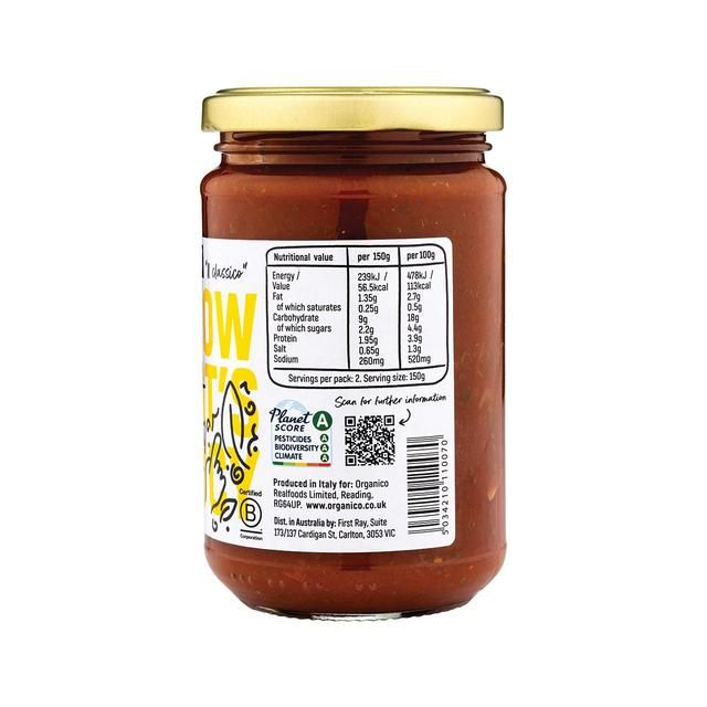 Organico Tomato & Basil Sauce 300g