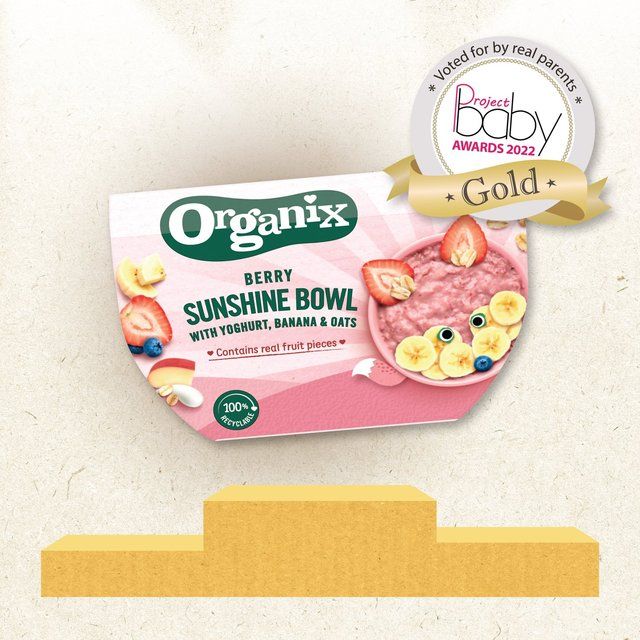 Organix Berry Sunshine Bowl With Yoghurt Banana & Oats Toddler Meal 120g