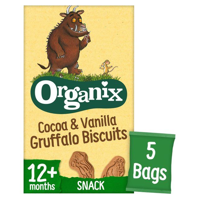 Organix Cocoa & Vanilla Organic Gruffalo Biscuits 12 mths+ Multipack 5 x 20g