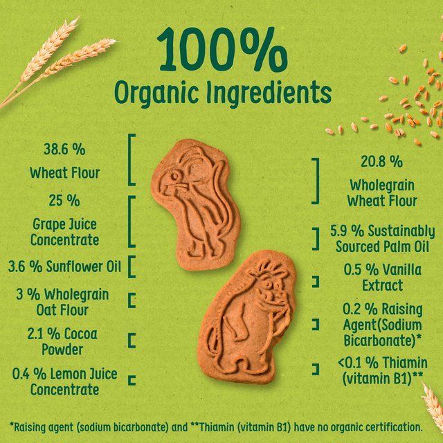 Organix Cocoa & Vanilla Organic Gruffalo Biscuits 12 mths+ Multipack 5 x 20g