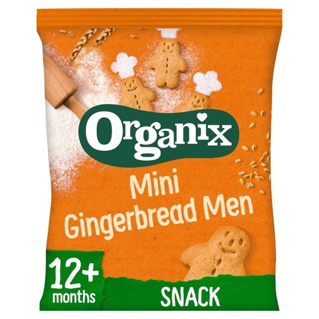 Organix Mini Gingerbread Men Organic Toddler Snack Biscuits 20g 20g