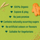 Organix Mini Gingerbread Men Organic Toddler Snack Biscuits 20g 20g