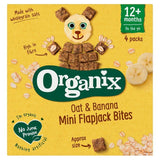 Organix Mini Organic Oat & Banana Flapjack Toddler Snacks Multipack 4 x 20g