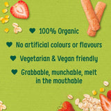 Organix Strawberry Weaning Wands Organic Baby 6 months+ snack 25g