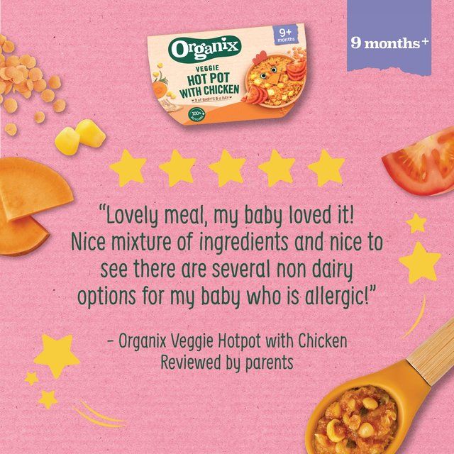 Organix Veggie Hot Pot With Chicken Baby Food 9 months 190g