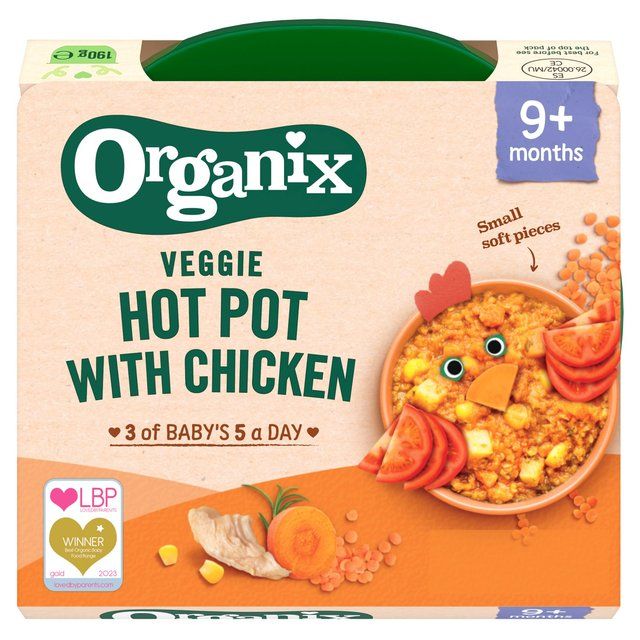 Organix Veggie Hot Pot With Chicken Baby Food 9 months 190g