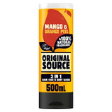 Original Source Mango & Orange Peel 3 in 1 Hair Face and Body Wash for Men 500ml