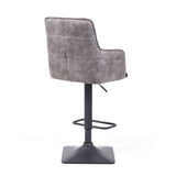 Orion Dark Grey Fabric Bar Stool, 2 Pack