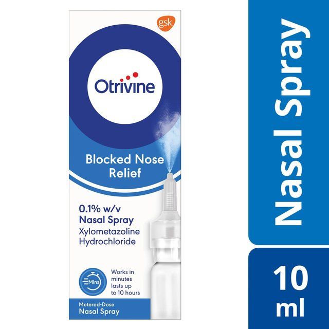 Otrivine Blocked Nose & Congestion Relief Nasal Spray   10ml