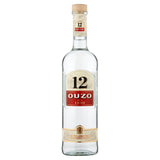 Ouzo 12, 40% ABV - Greek Aniseed Liqueur 70cl